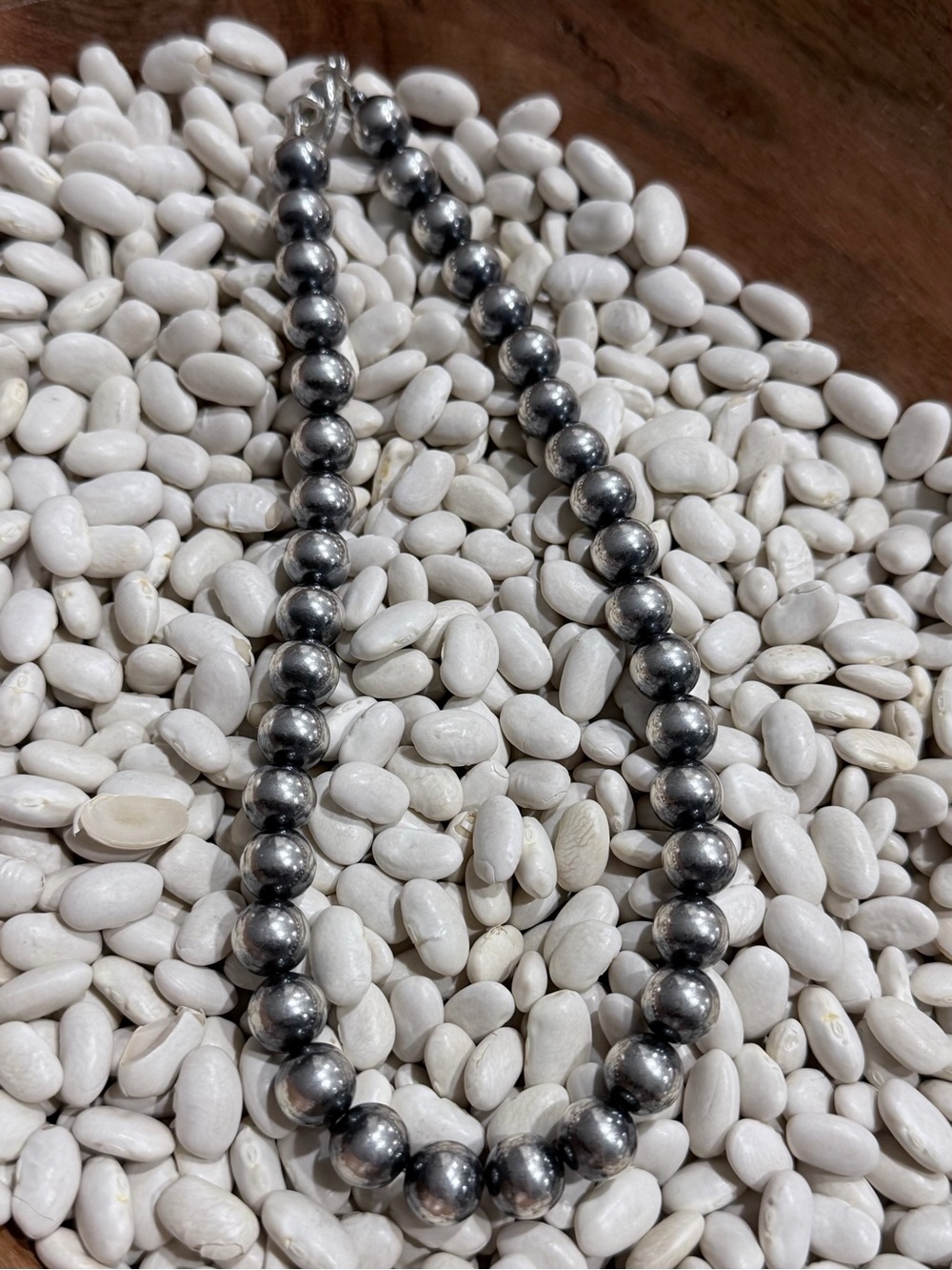 Sterling Silver Pearl Necklace - 16in 10mm